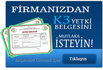 Diyarbakır Evden Eve K3 Yetki Belgesi